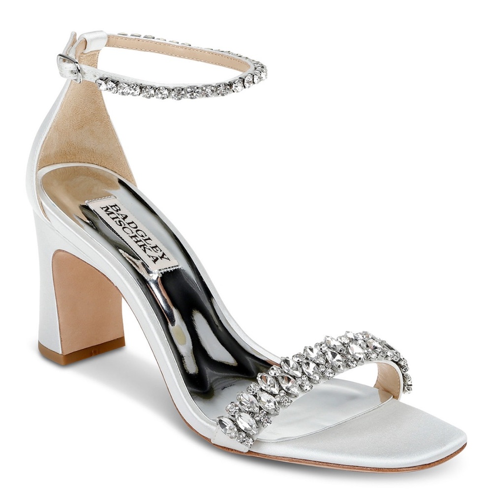 Badgley Mischka Harriet Ankle Strap Sandals - great wedding shoes!